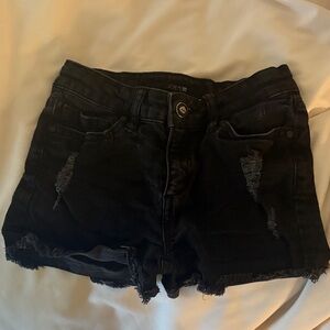 Joe's Jeans Dark Distressed Girls Jean Shorts